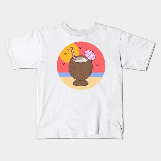 cocktail time Kids T-Shirt by Jasmwills